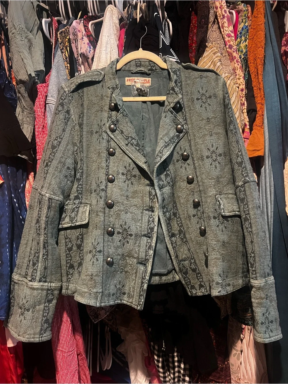 Free People Lotty jacket Teal